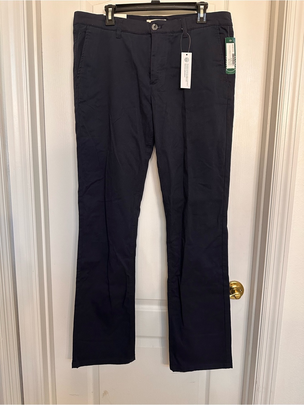 Men's Classic Navy Chino Pants - Tailored Everyday Comfort